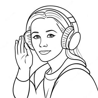 Listening Coloring Pages