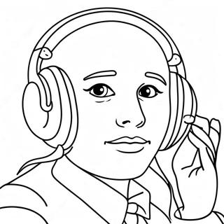 Listening Coloring Page 35493-29527