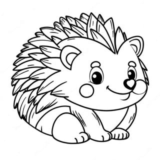 Hedgehog Coloring Page 3549-2882