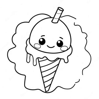 Snow Cone Coloring Page 35503-29534