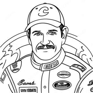 Dale Earnhardt Racing Car Coloring Page 35514-29545