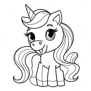 Sassy Unicorn Coloring Page 35524-29553