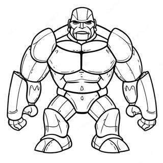 Iron Golem Coloring Page 35543-29566