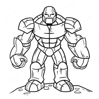 Iron Golem Coloring Page 35543-29568