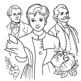 Classic Literature Characters Coloring Page 35554-29577