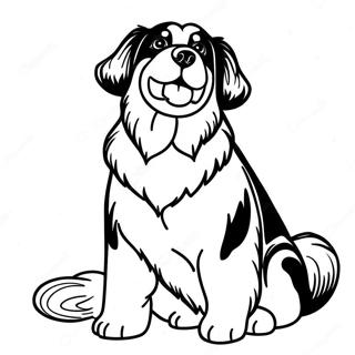 Bernese Mountain Dog Coloring Page 35563-29583