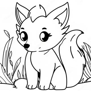 Anime Fox Coloring Page 35583-29599