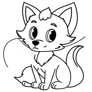 Anime Fox Coloring Page 35583-29600