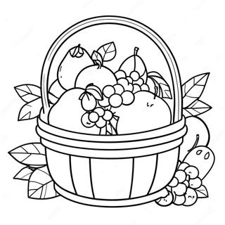 Fruit Basket Coloring Pages