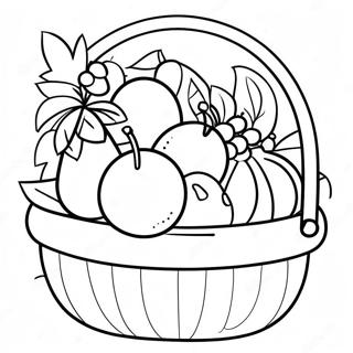 Fruit Basket Coloring Page 35603-29614