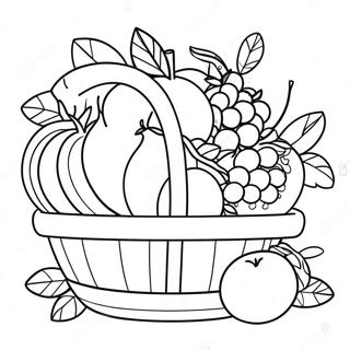 Fruit Basket Coloring Page 35603-29615