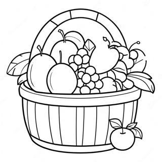 Fruit Basket Coloring Page 35603-29616