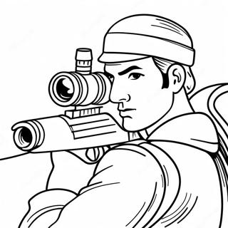 Sniper Army Coloring Page 35613-29623