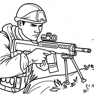 Stealth Sniper In Camouflage Coloring Page 35614-29625