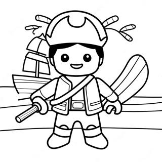 Playmobil Pirate Adventure Coloring Page 35644-29650