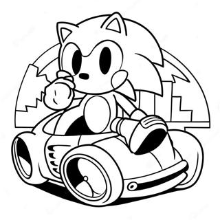 Sonic Car Coloring Pages