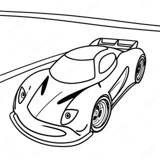 Fast Sonic Racing Car Coloring Page 35654-29657