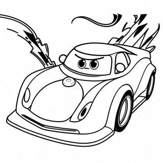 Fast Sonic Racing Car Coloring Page 35654-29659