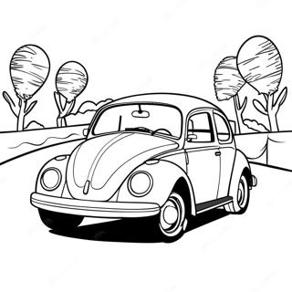 Vw Bug Classic Coloring Page 35663-29664