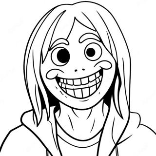 Creepy Jeff The Killer Coloring Page 35674-29674