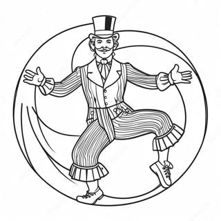 Circus Performer In Colorful Costume Coloring Page 35694-29689