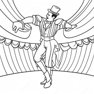 Circus Performer In Colorful Costume Coloring Page 35694-29690