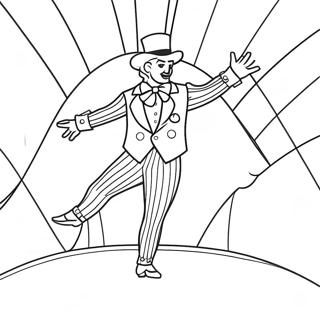 Circus Performer In Colorful Costume Coloring Page 35694-29692