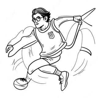 Harry Potter Quidditch Coloring Pages