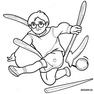 Harry Potter Quidditch Coloring Page 35703-29695