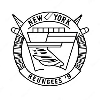 New York Rangers Logo Coloring Page 35733-29720