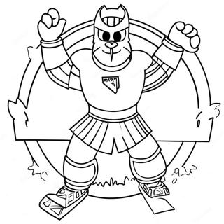 New York Rangers Mascot Coloring Page 35734-29722