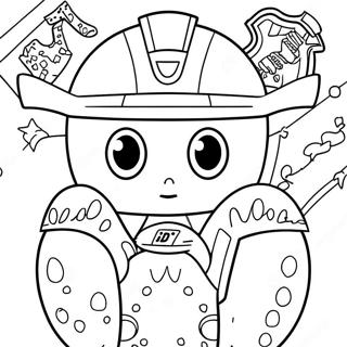 New York Rangers Mascot Coloring Page 35734-29723