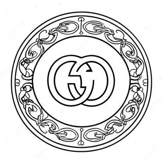 Gucci Logo Coloring Page 35743-29726