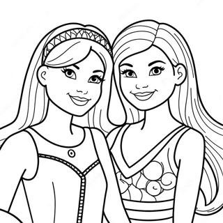 Barbie Skipper Stacie And Chelsea Coloring Pages