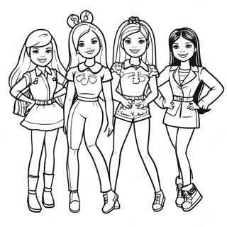 Barbie Skipper And Friends Adventure Coloring Page 35754-29737