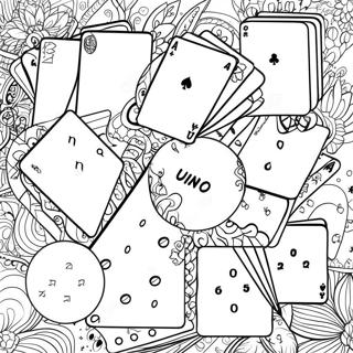 Colorful Uno Cards Coloring Page 35764-29745