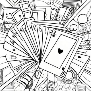 Colorful Uno Cards Coloring Page 35764-29746