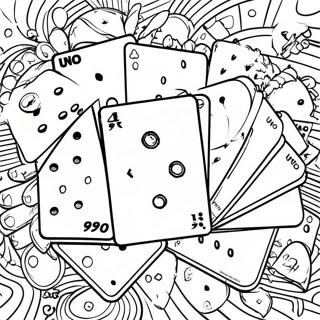 Colorful Uno Cards Coloring Page 35764-29748