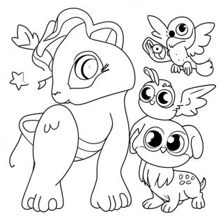 Harry Potter Magical Creatures Coloring Page 35774-29754