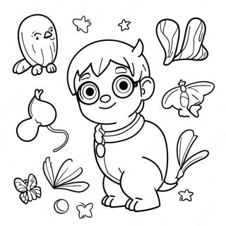 Harry Potter Magical Creatures Coloring Page 35774-29756