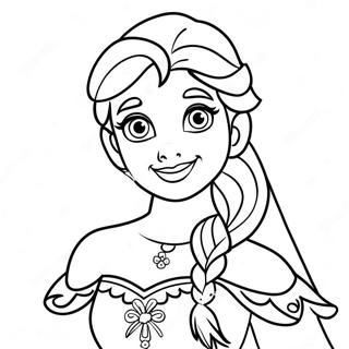 Frozen Disney Princess Coloring Page 3579-2906