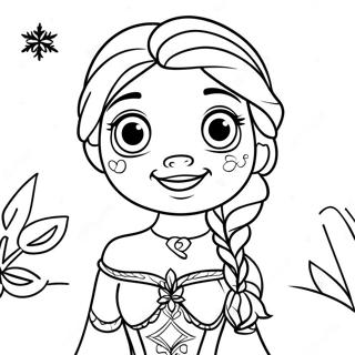 Frozen Disney Princess Coloring Page 3579-2908