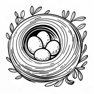 Bird Nest Coloring Page 35813-29782