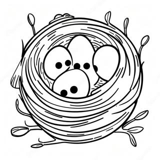 Bird Nest Coloring Page 35813-29783