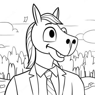 Bojack Horseman Coloring Page 35843-29807