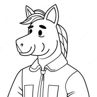 Bojack Horseman Coloring Page 35843-29808