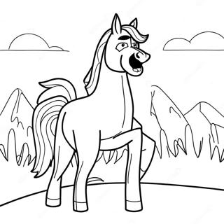 Bojack Horseman In A Dramatic Pose Coloring Page 35844-29810