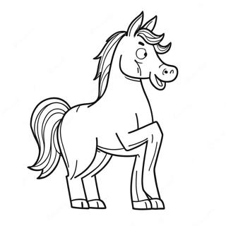 Bojack Horseman In A Dramatic Pose Coloring Page 35844-29811