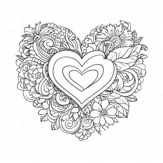 True Love Heart Coloring Page 35853-29815