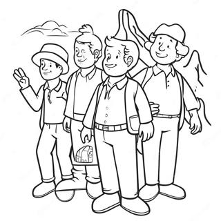 Santiago And His Friends Adventure Coloring Page 35864-29825